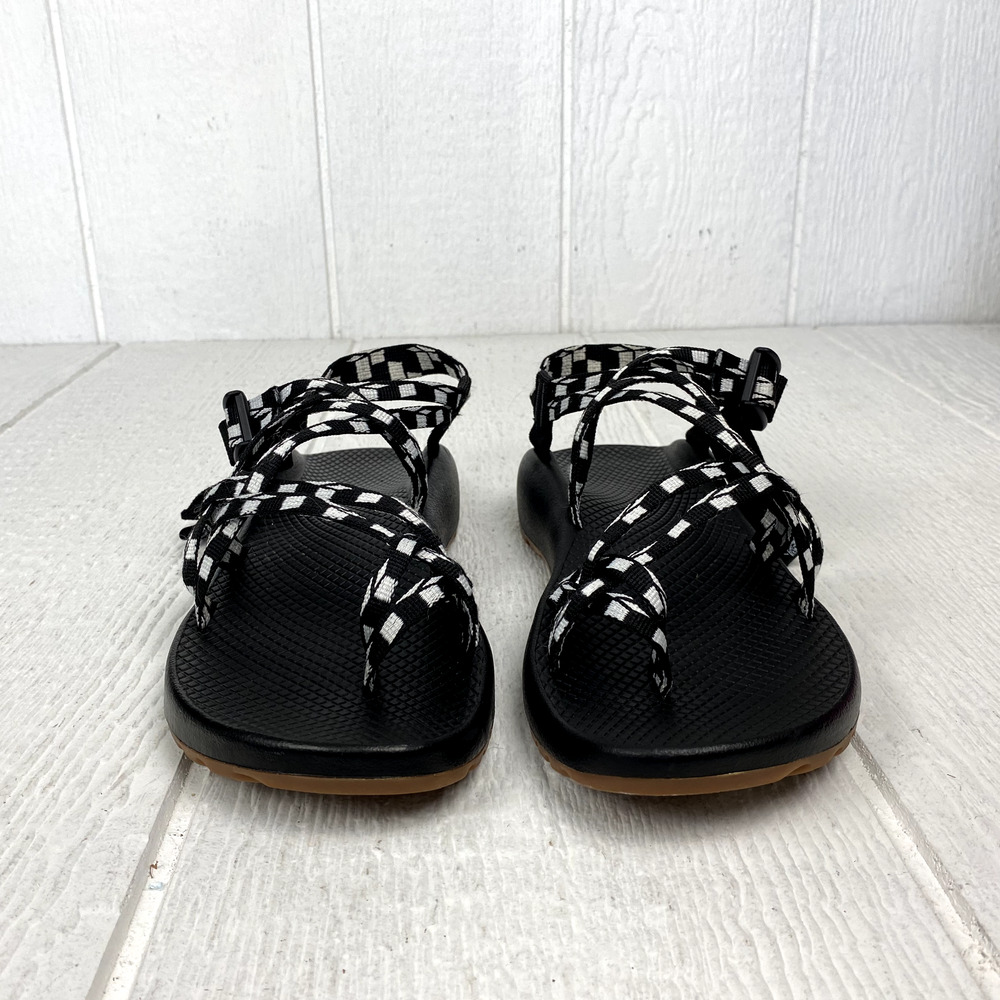 Chaco Sandals Womens ZX2 SZ 10 Classic Black White Hike Sports Water Outdoors - Picture 3 of 16